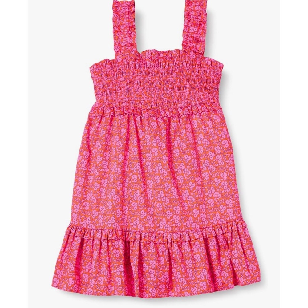 Amazon Essentials Girls 6-7 years 100% Cotton Smocked Tank Dress Cotton NIP‎